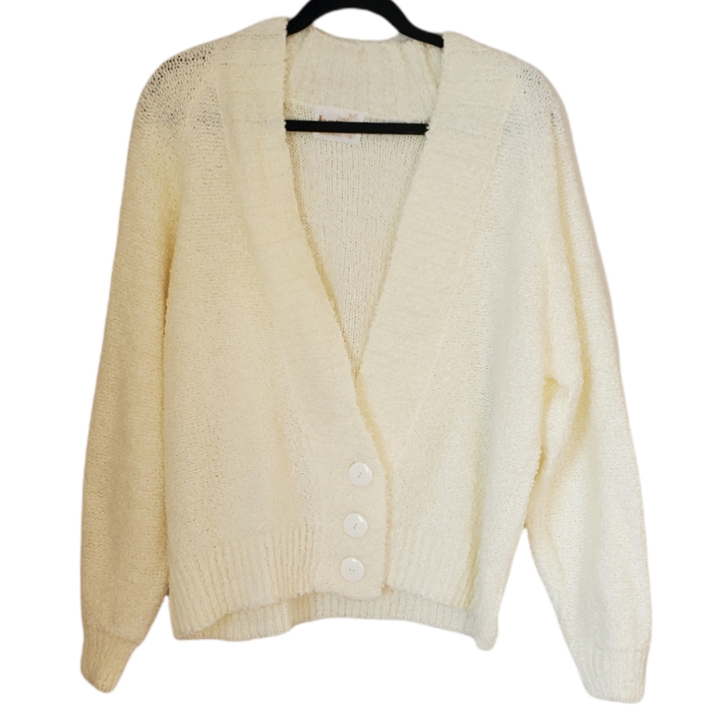 Cream Vintage 1970s Jantzen Sweater XL